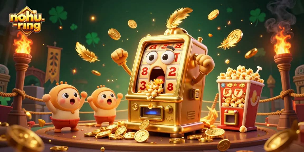Experience the excitement of nohu-ring as golden slot machines celebrate a jackpot win!