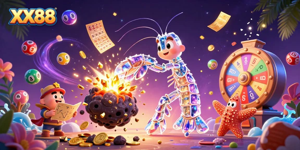 Join the excitement at XX88 with a galactic samurai furthering your chance for riches in this vibrant casino scene.