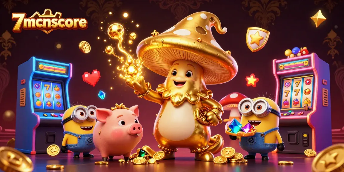 Experience thrilling wins with 7mcnscore's enchanting treasure scene and vibrant gaming elements.
