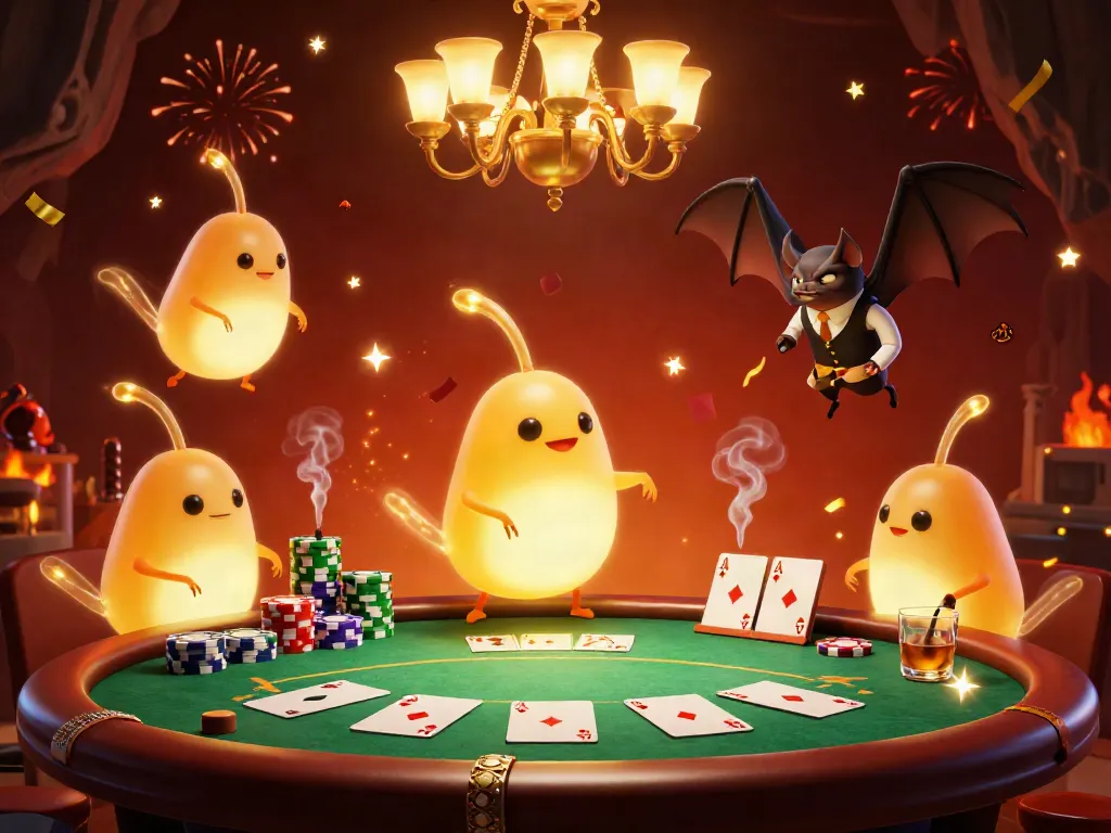 Engage with exciting slot games at our illuminated cave casino enriched by lively glowworms and a unique bat dealer.