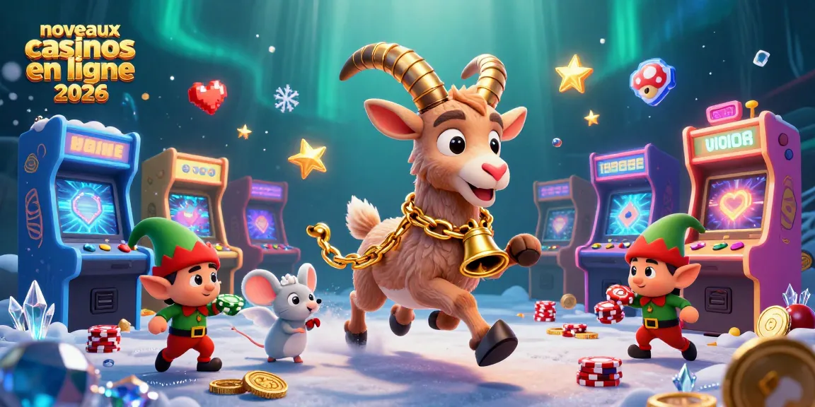 Explorez le monde des nouveaux casinos en ligne 2026 avec une animation festive et engageante.