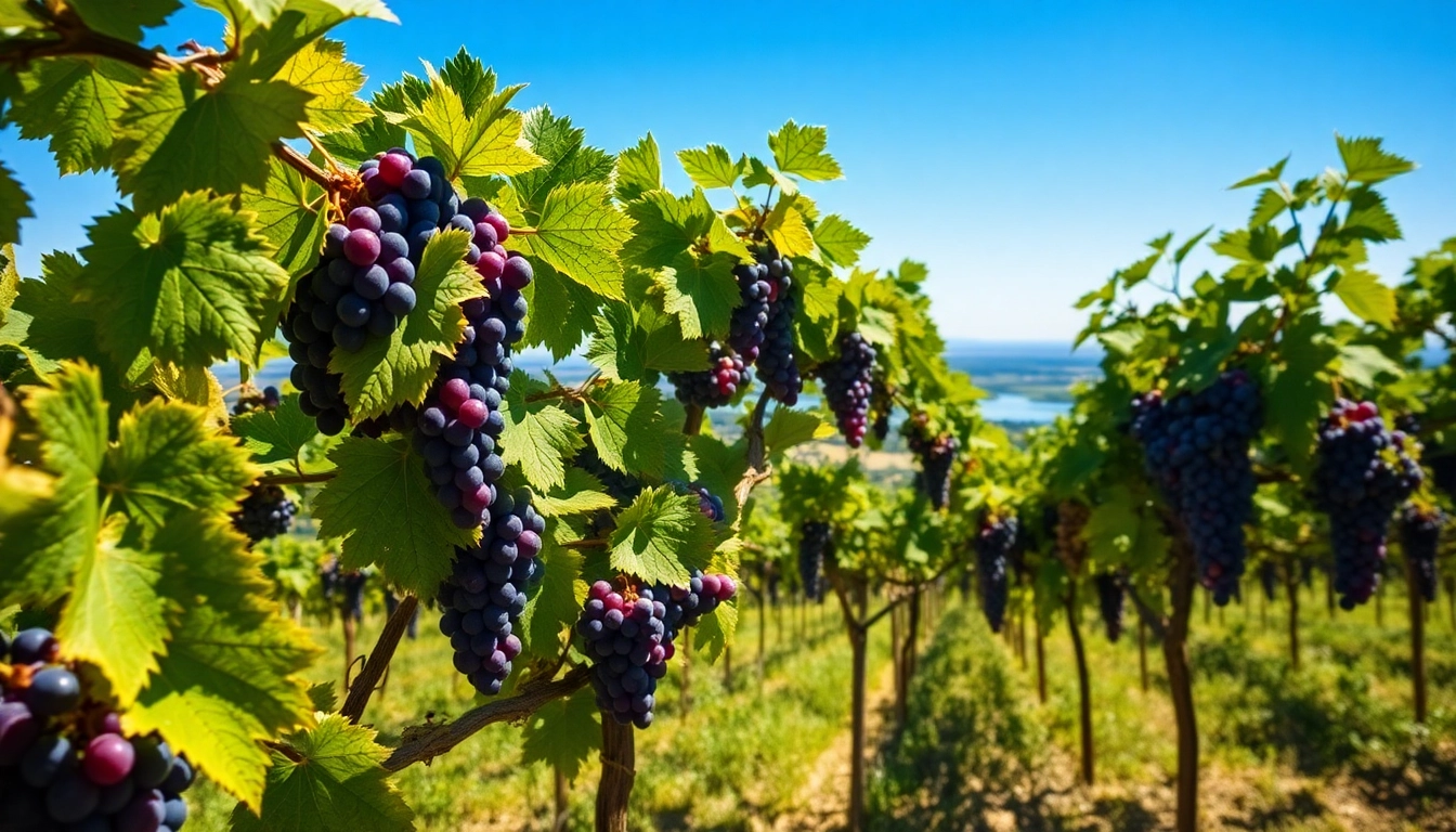 Showcasing clarksburg AVA grape growers with lush vineyards in the Sacramento River Delta.