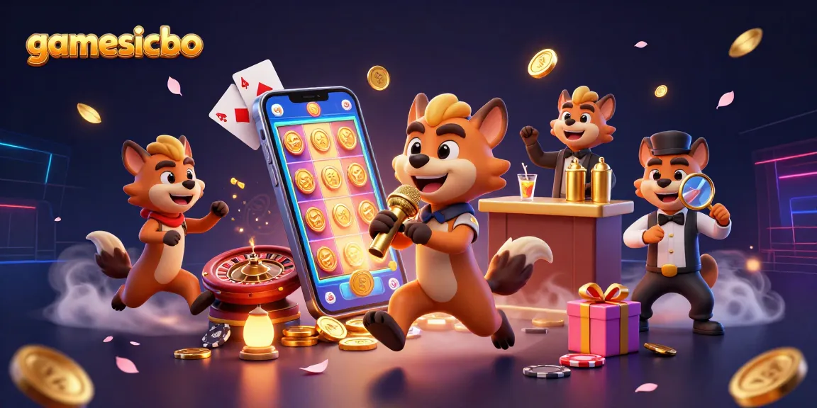 Engage in gamesicbo excitement with lively hyenas in a dynamic casino scene.