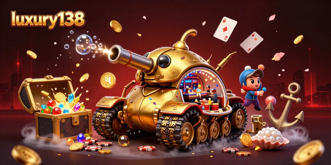 Jelajahi keseruan luxury138 dengan tank kumbang emas yang menampilkan kasino mini dan banyak harta karun!