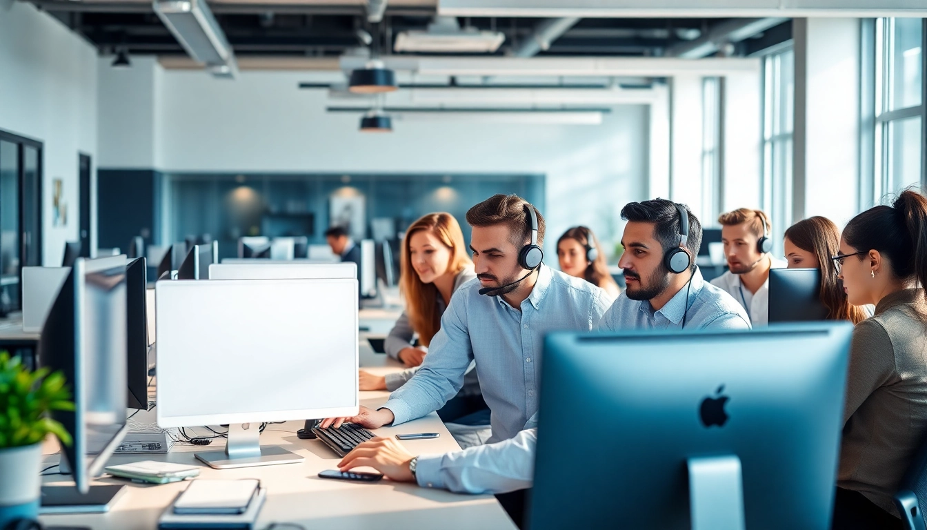 Providing comprehensive it support services for small business in a modern office setting.