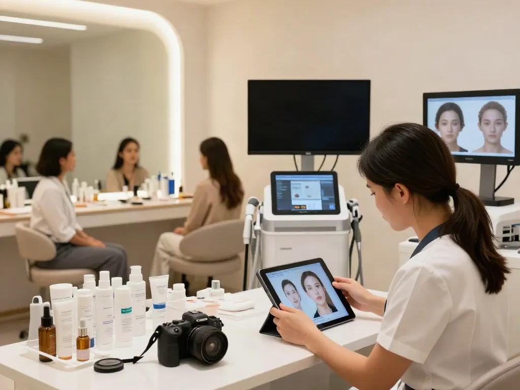 Exploring alternatives to QOVES in a professional beauty consultation setting.
