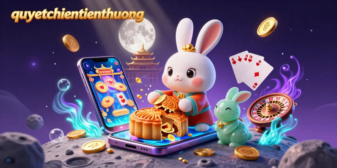 Engage in thrilling gameplay with quyetchientienthuong as the moon rabbit unveils poker chips hidden in mooncakes.