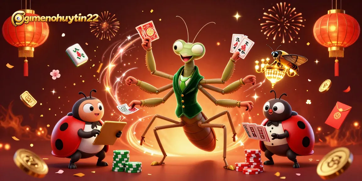 Experience thrilling Pai Gow action at gamenohuuytin22 with vibrant characters and festive game elements.