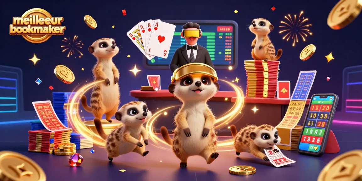 Exploitez les meilleures cotes avec le meilleur bookmaker et des suricates en pleine action de paris sportifs.