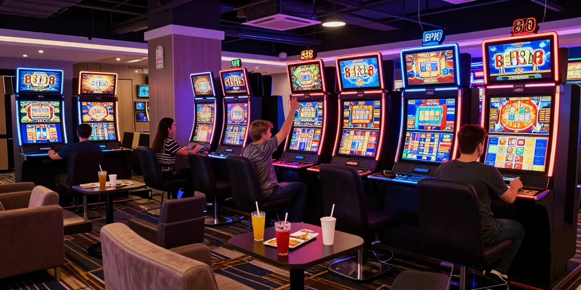 Pengalaman bermain game slot88 di kasino digital modern dengan suasana ceria.