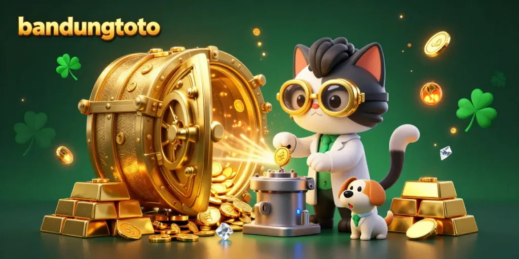 Experience thrilling gaming action at bandungtoto with golden treasures and dynamic casino elements.