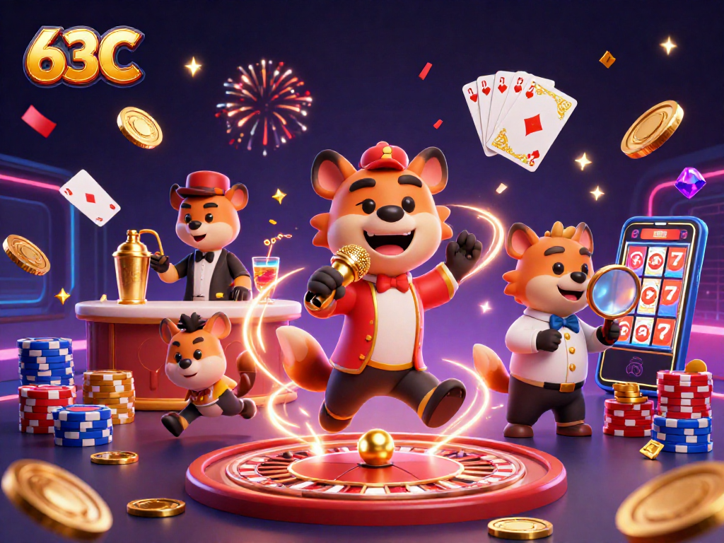 Os hiena do 63C animam uma festa de cassino com jogos e risadas.