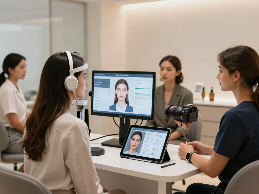 ClinicEvo better than QOVES, modern facial analysis technology in use with diverse individuals.