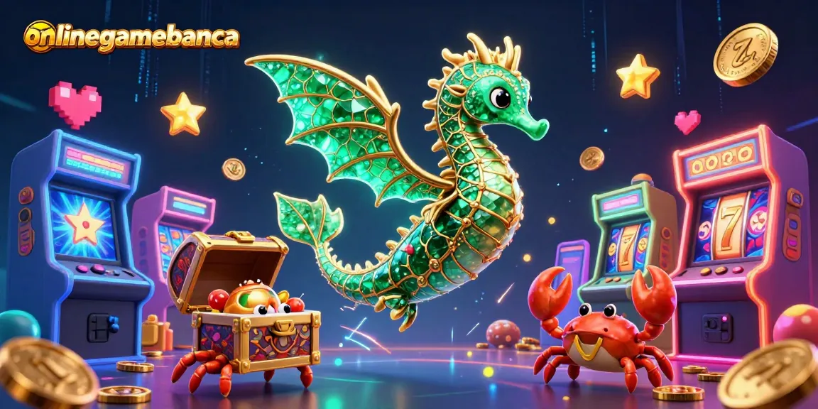 Experience thrilling moments with onlinegamebanca as the lively sea dragon and vibrant characters enhance gaming excitement.