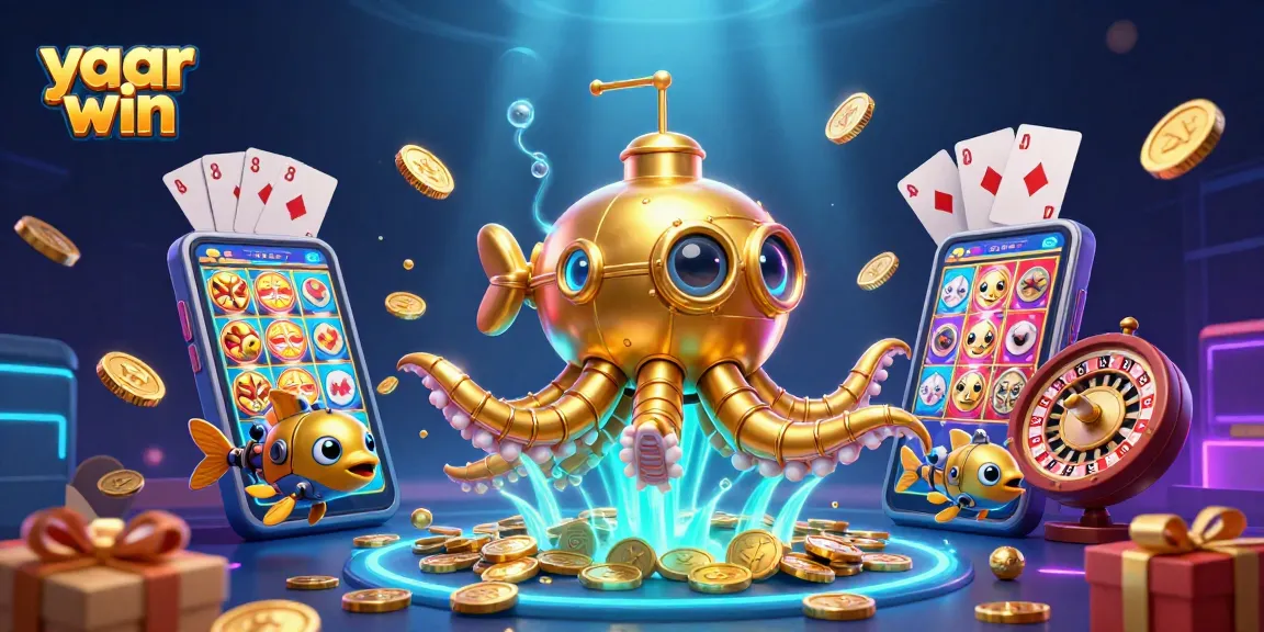 Engage with the thrilling yaar win experience through an exciting underwater scene packed with casino elements.