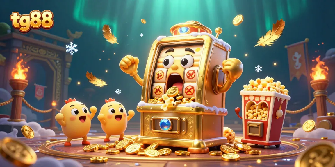 Experience thrilling wins at tg88 with vibrant slot machines celebrating jackpots amidst shimmering particles.