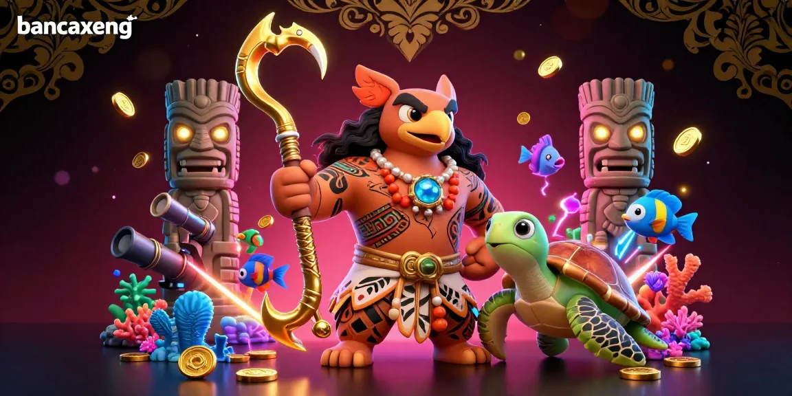 Catch exciting rewards in bancaxeng's fish shooting game with vibrant underwater characters and dynamic elements.