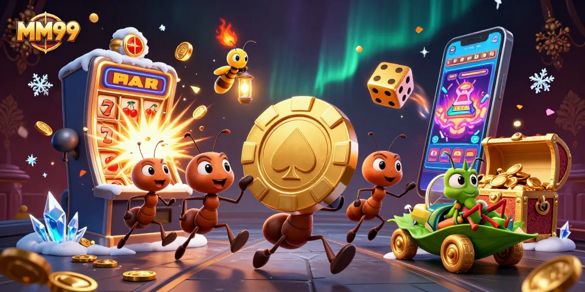 Join the thrilling adventure at MM99 as ants conquer the casino for golden rewards!