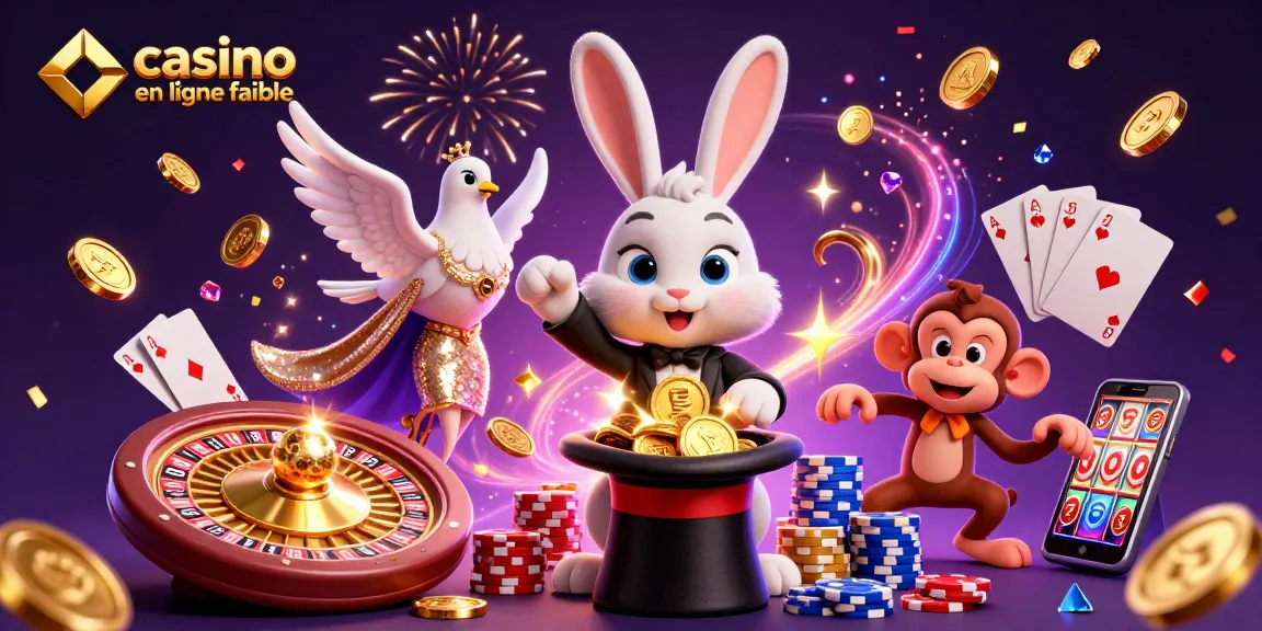 Profitez de l'expérience de jeu avec un casino en ligne fiable grâce à une illustration dynamique de jeux d'argent.