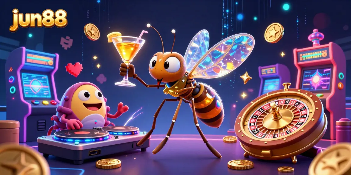 Experience the excitement at jun88, where vibrant casino elements come alive with dynamic characters.