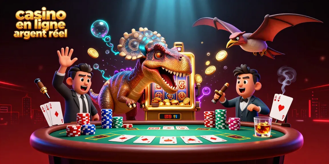 Explorez le monde vibrant des casinos en ligne argent réel avec cette scène dynamique de jeux.