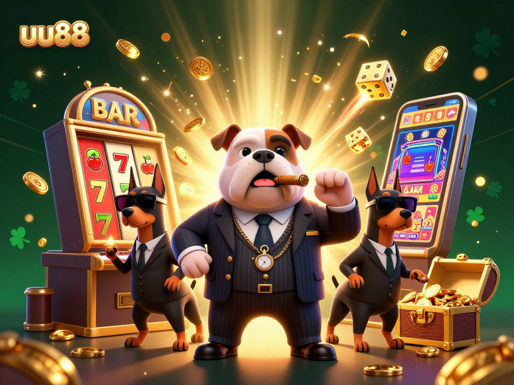 Experience the thrill of uu88 with a vibrant casino illustration showcasing dynamic gaming elements.
