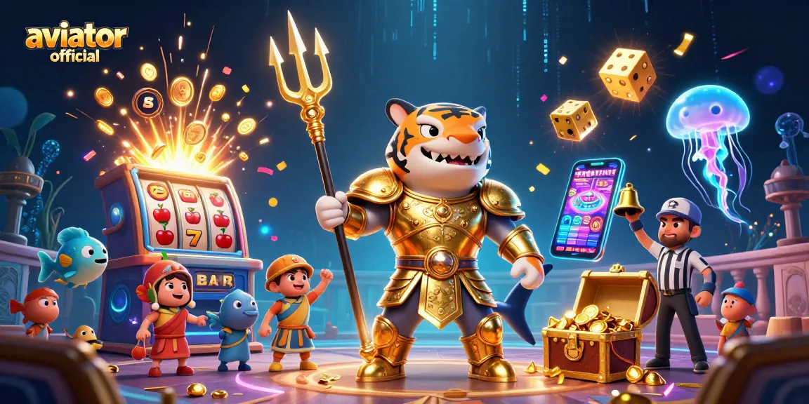 Play the exciting aviator official game in an underwater casino scene with vibrant visuals and dynamic action.