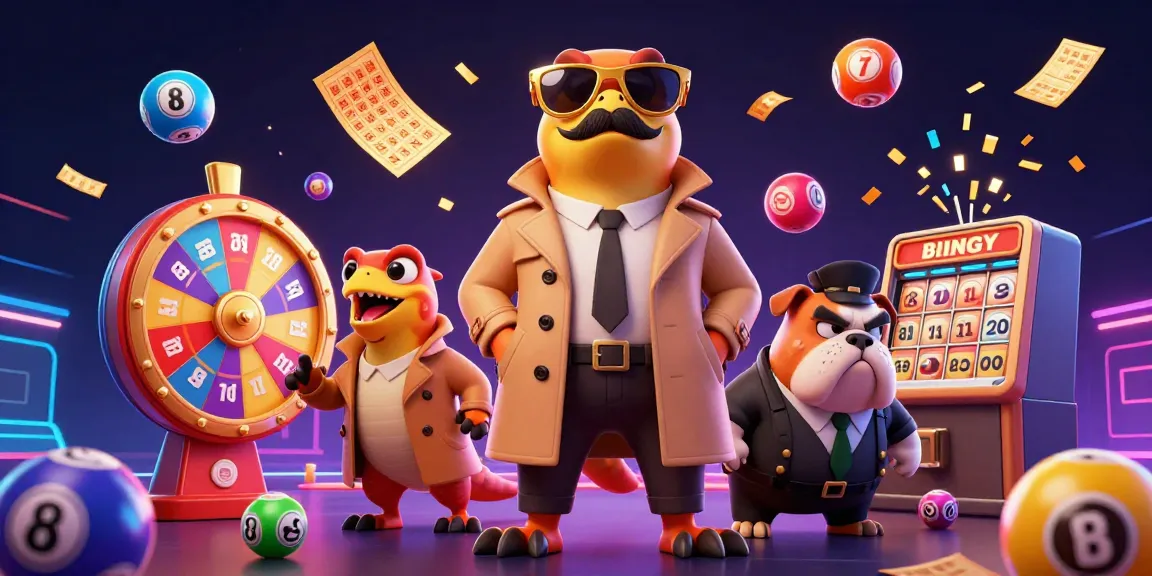 Illustrez le nouveau casino en ligne avec des raptors dans un caban, défiant un bulldog bouncer.
