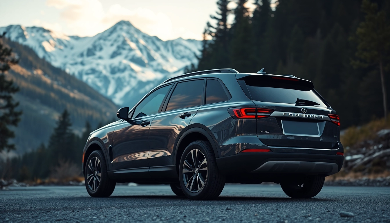 Book your vancouver to whistler car service in a luxury SUV against stunning mountain scenery.