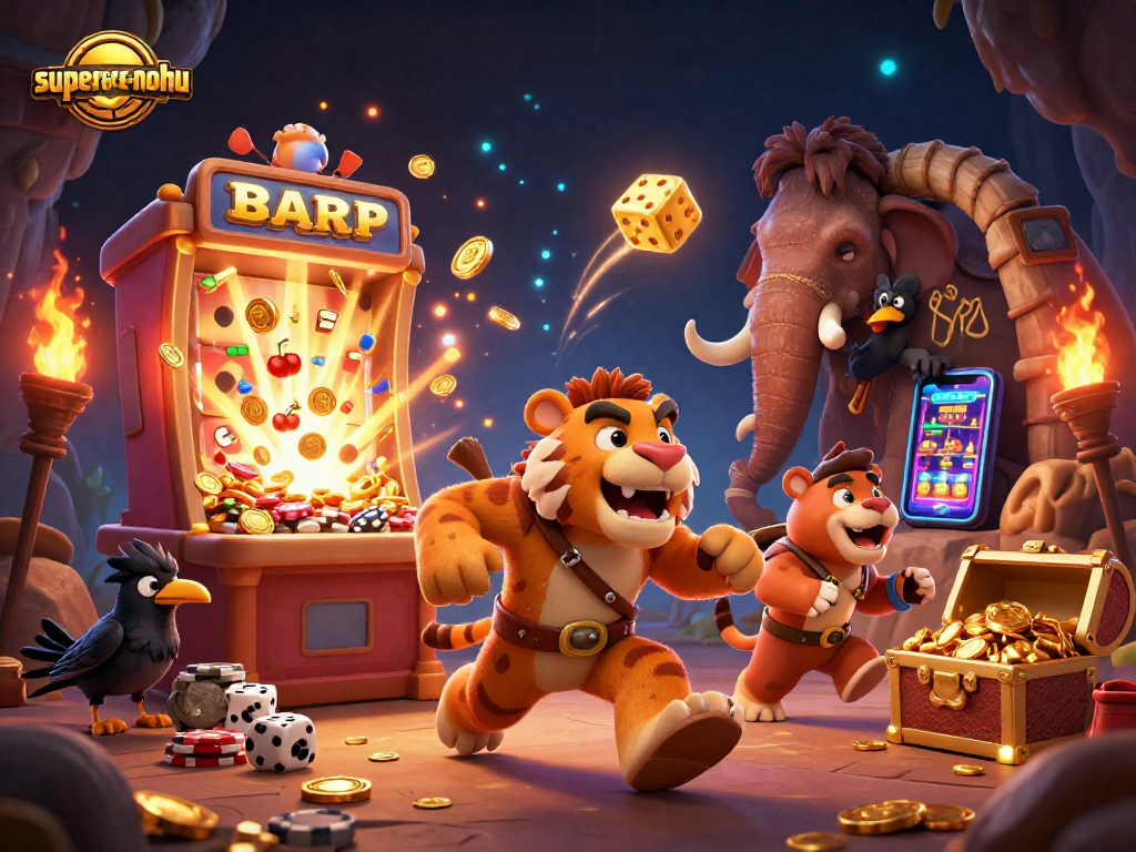 Engage with superace-nohu as characters run a dynamic prehistoric casino filled with vivid gaming elements.